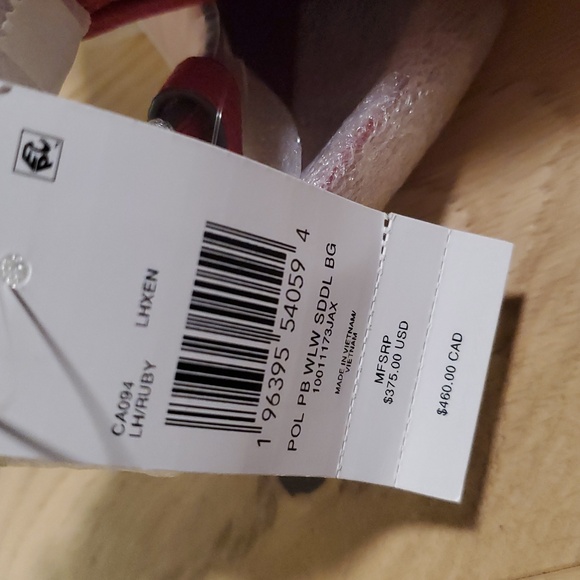 Coach Willow Ruby Leather Saddle Bag - Picture 14 of 14